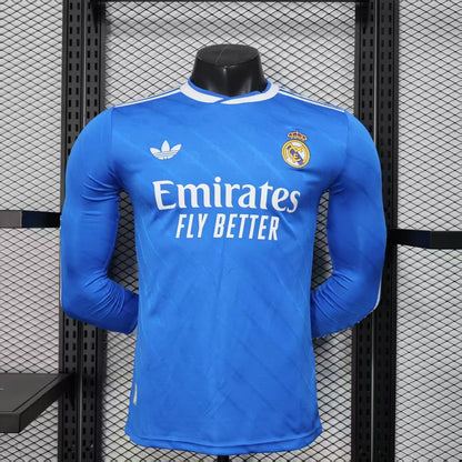 REAL MADRID Maillot Extérieur Manches Longues – Version Joueur 25/26
