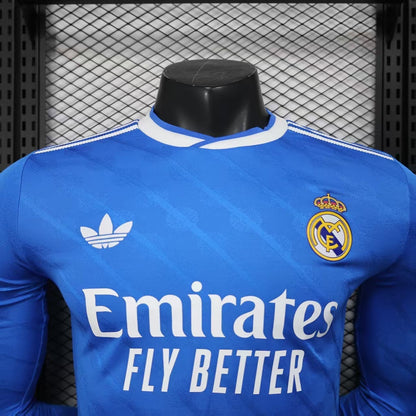 REAL MADRID Maillot Extérieur Manches Longues – Version Joueur 25/26