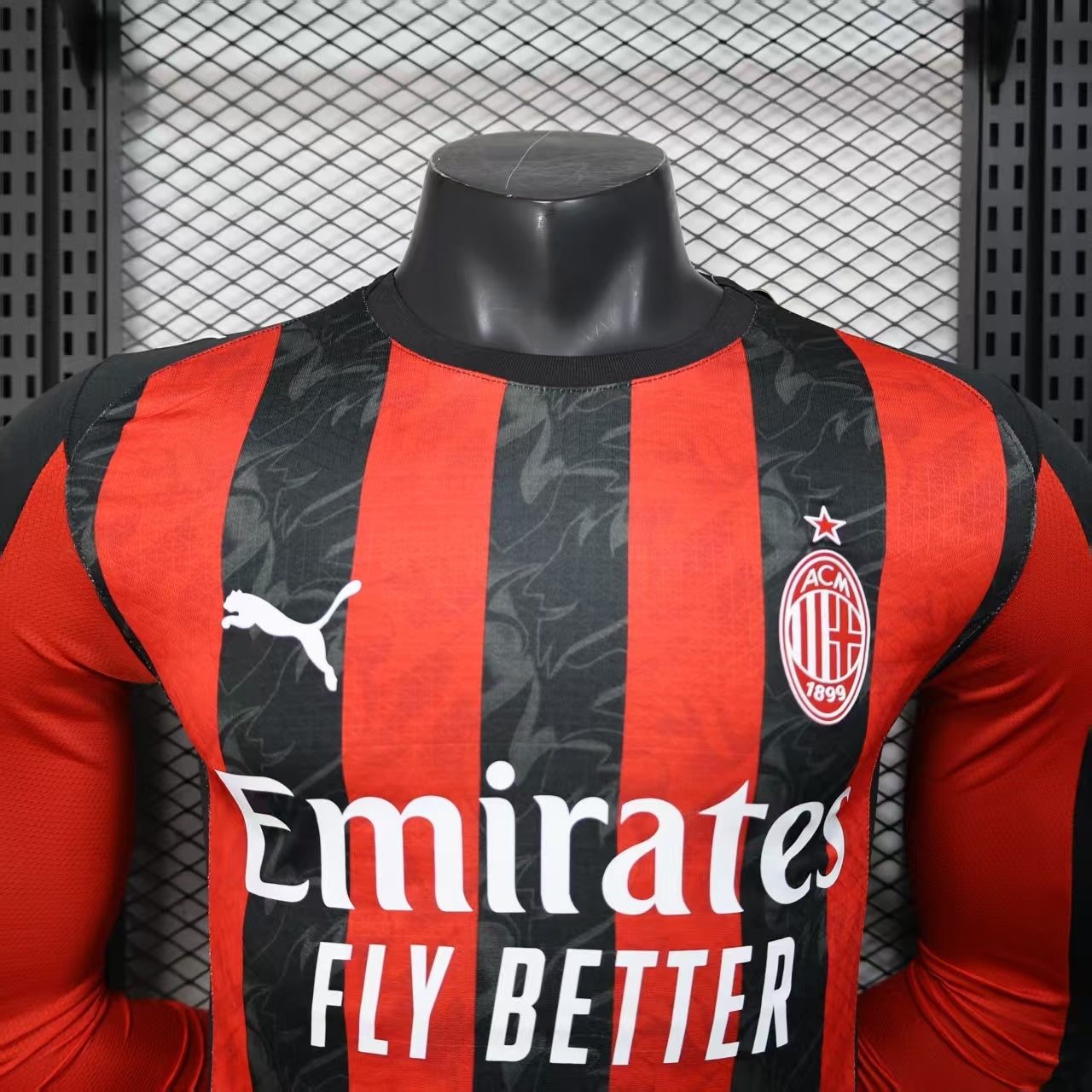 AC Milan Maillot DOMICILE Manche Longue – Version Joueur 25/26