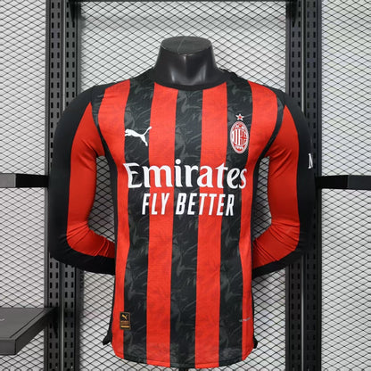 AC Milan Maillot DOMICILE Manche Longue – Version Joueur 25/26