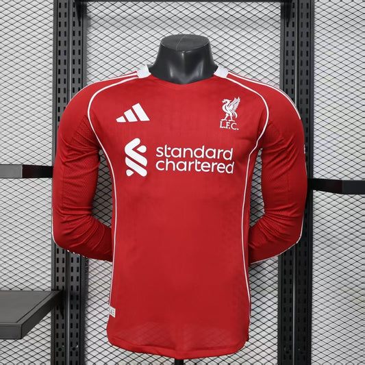 LIVERPOOL Maillot DOMICILE Manche Longue – Version Player 25/26